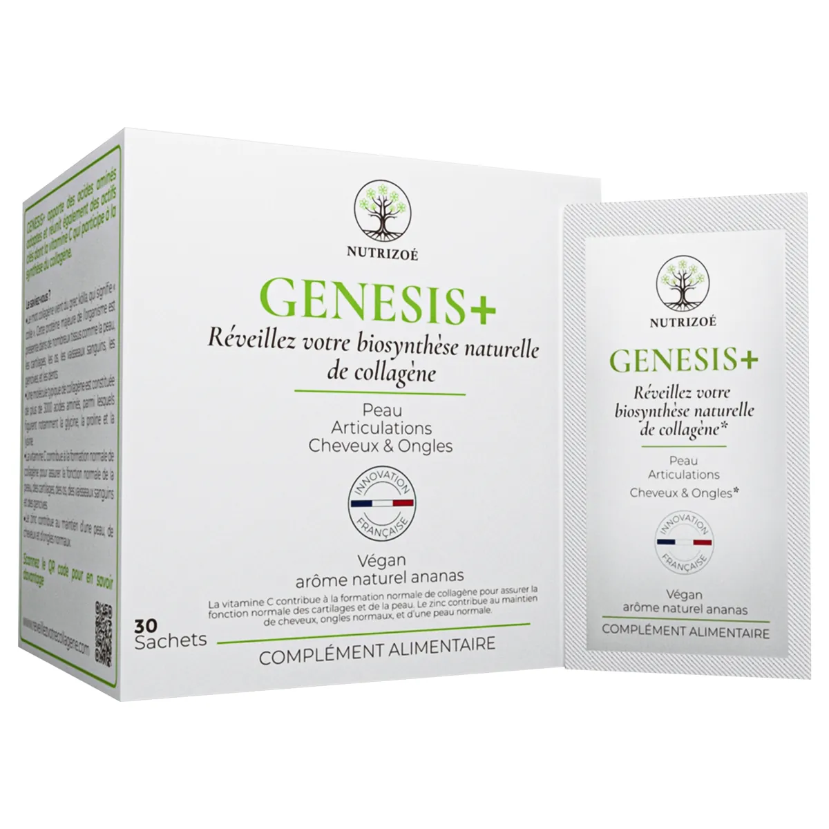 Boîte et sachet GENESIS+ de NutriZoé
